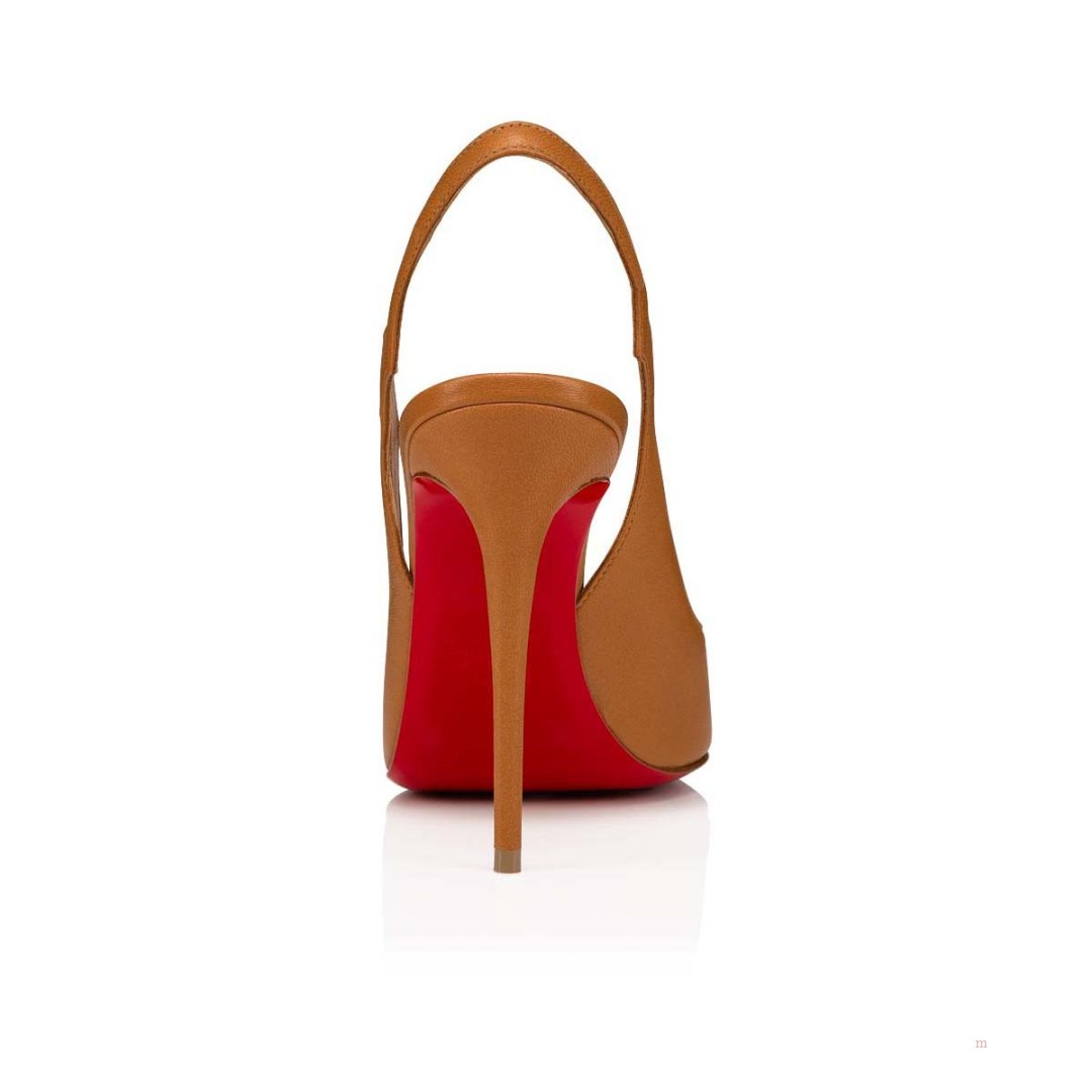 Christian Louboutin Hot Chick Sling Women's Pumps Beige | GJANWM413