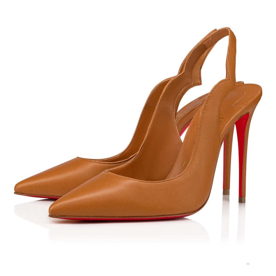 Christian Louboutin Hot Chick Sling Women\'s Pumps Beige | GJANWM413