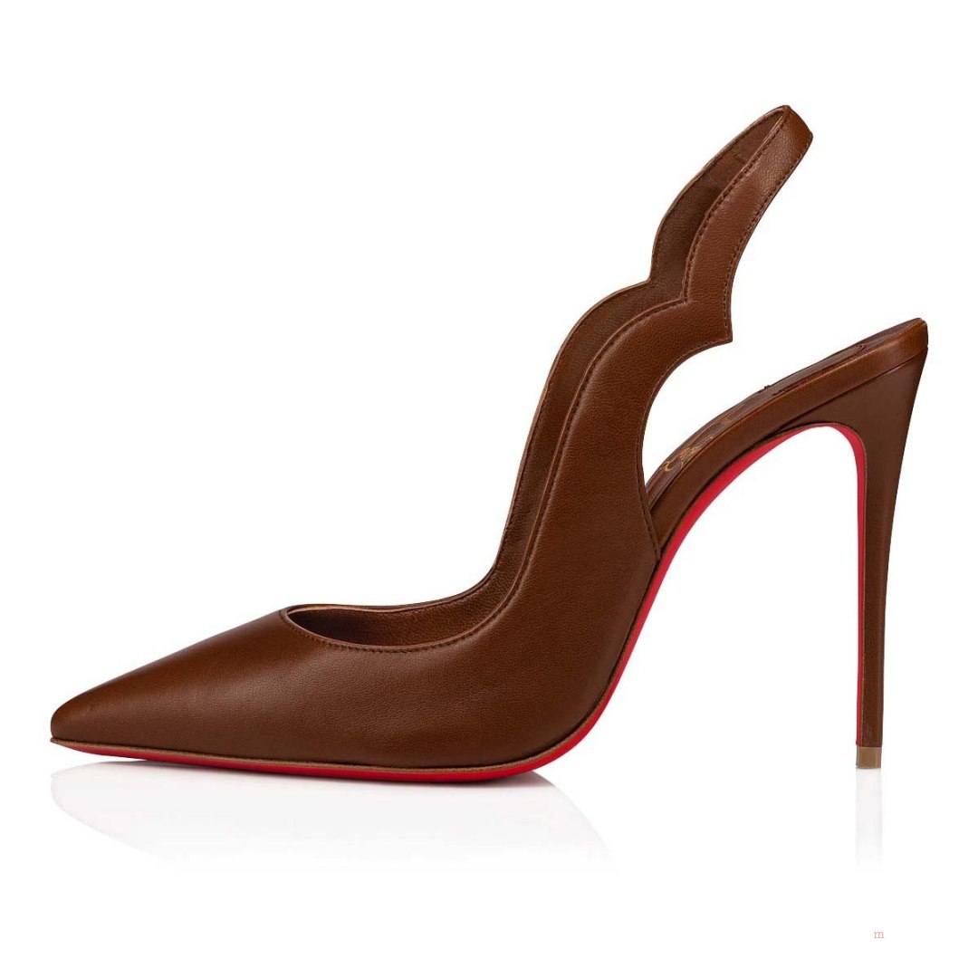 Christian Louboutin Hot Chick Sling Women's Pumps Beige | ICEDNW314