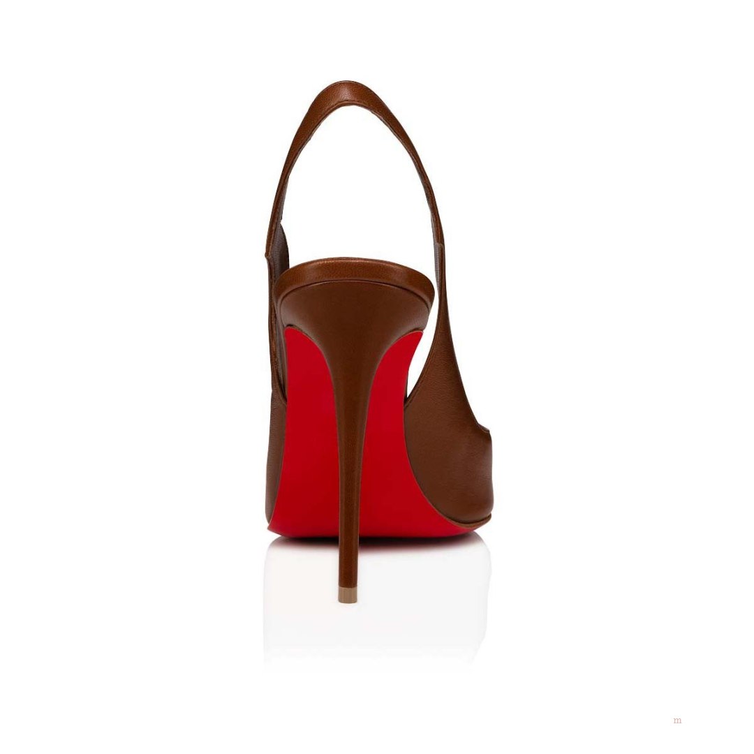 Christian Louboutin Hot Chick Sling Women's Pumps Beige | ICEDNW314