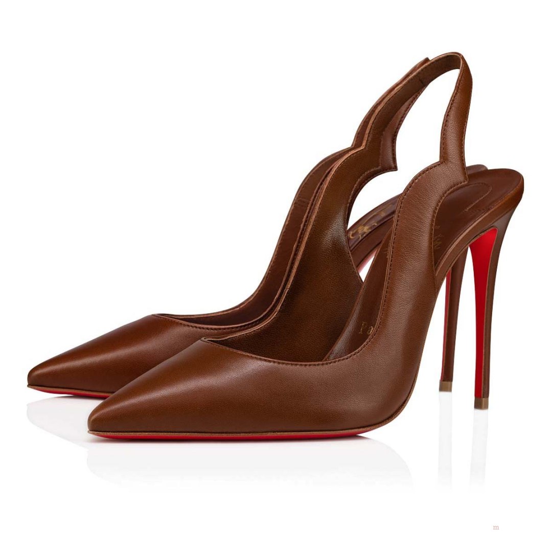 Christian Louboutin Hot Chick Sling Women\'s Pumps Beige | ICEDNW314