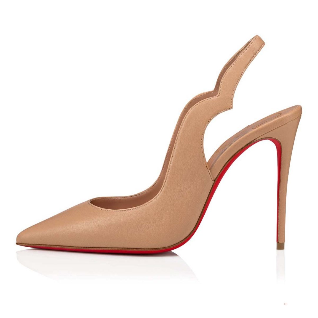 Christian Louboutin Hot Chick Sling Women's Pumps Beige | KACMFD056