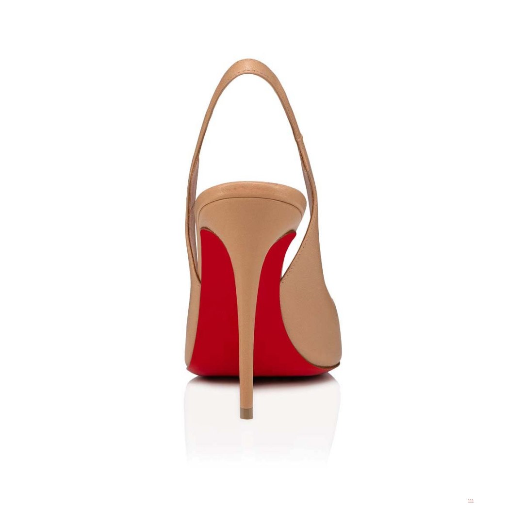 Christian Louboutin Hot Chick Sling Women's Pumps Beige | KACMFD056