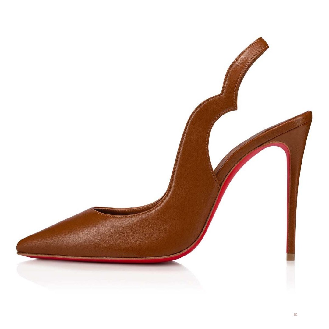 Christian Louboutin Hot Chick Sling Women's Pumps Beige | NHFSOJ286