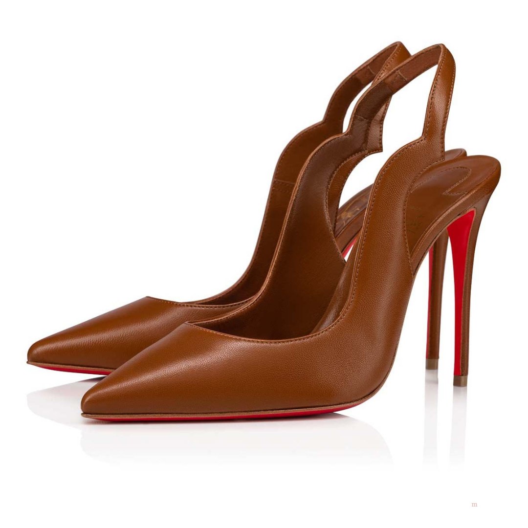 Christian Louboutin Hot Chick Sling Women\'s Pumps Beige | NHFSOJ286