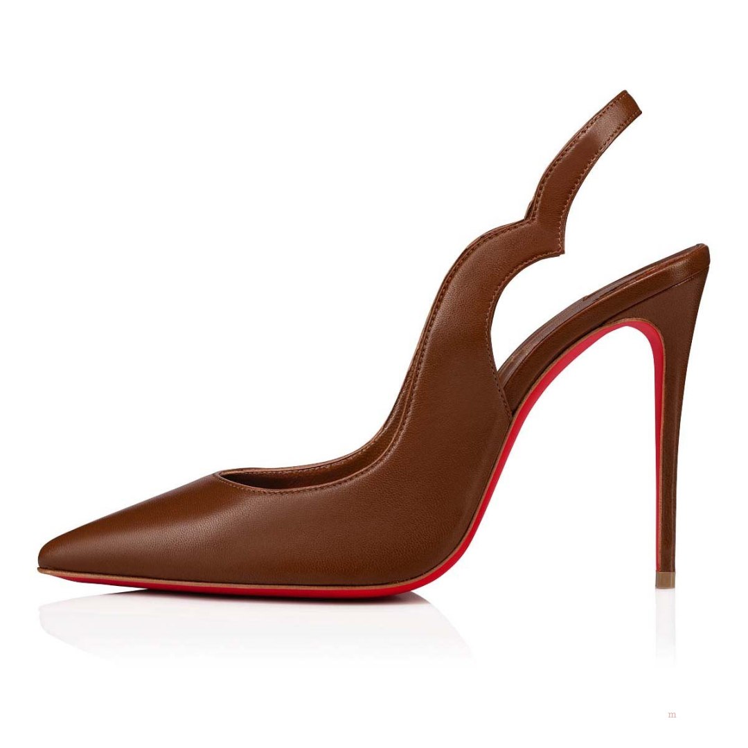 Christian Louboutin Hot Chick Sling Women's Pumps Beige | VBYMTJ783