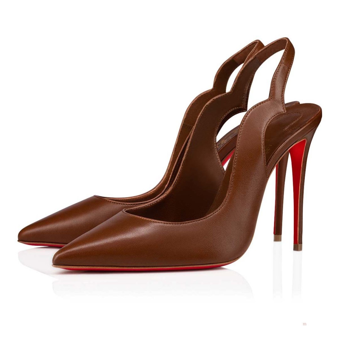 Christian Louboutin Hot Chick Sling Women\'s Pumps Beige | VBYMTJ783