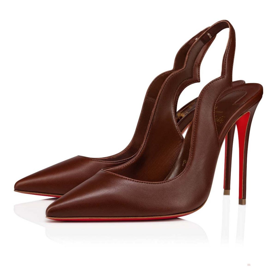 Christian Louboutin Hot Chick Sling Women\'s Pumps Beige | VZNKIU260