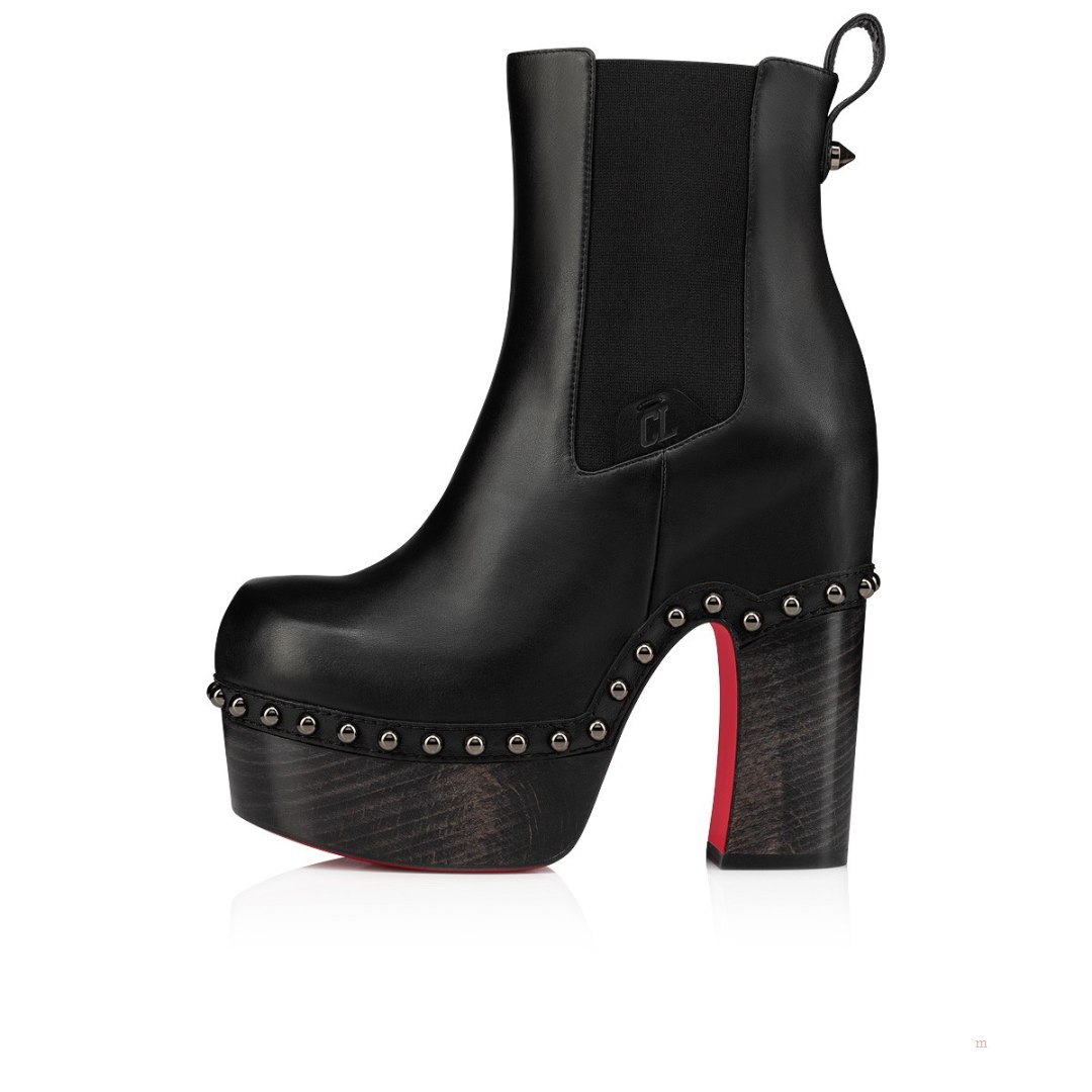 Christian Louboutin Joan Bootie Women's Platform Boots Black | OZJAED845