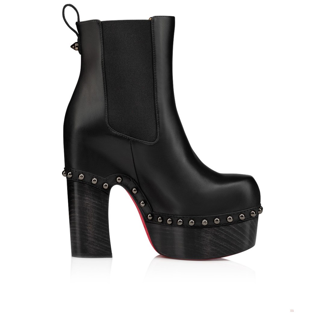 Christian Louboutin Joan Bootie Women's Platform Boots Black | OZJAED845