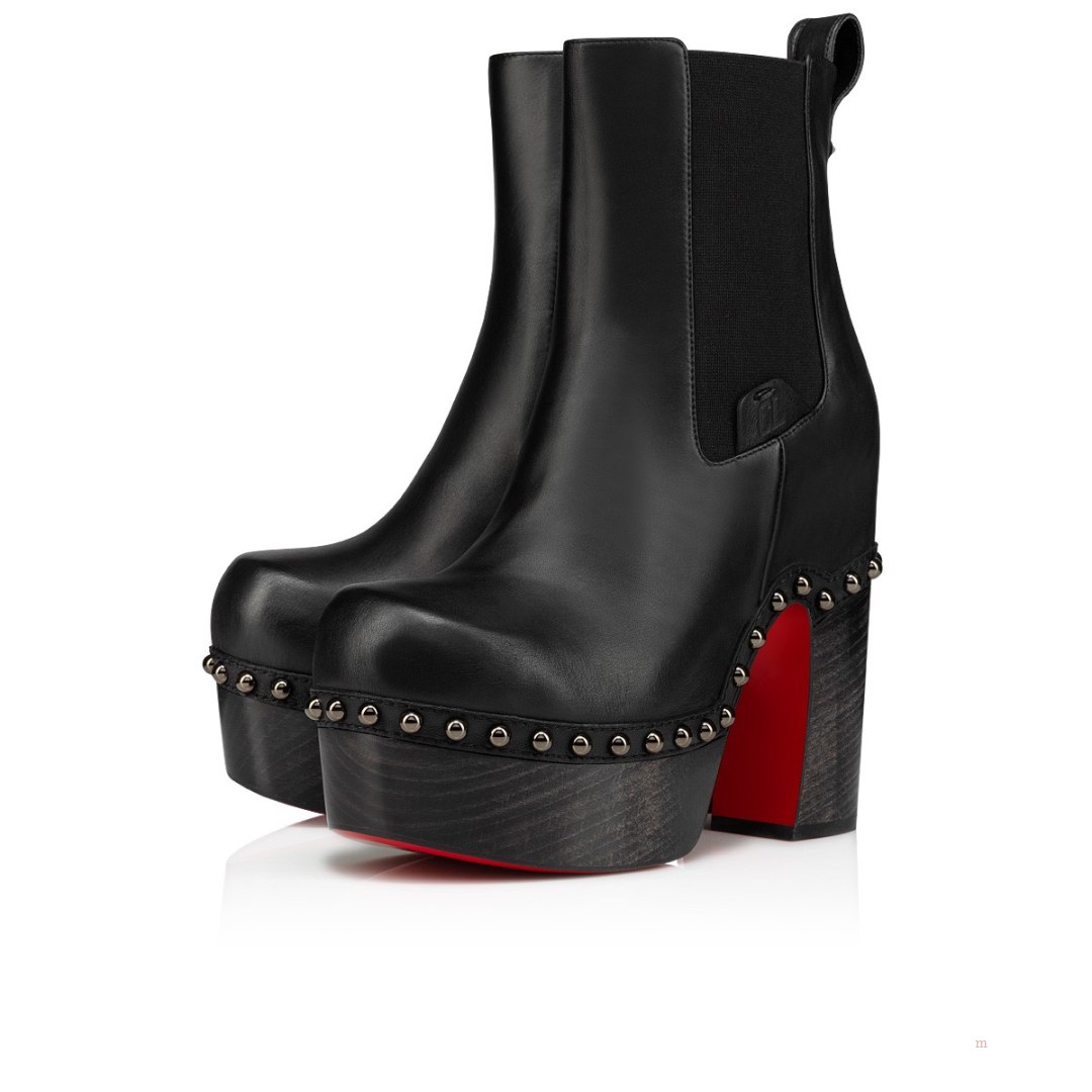 Christian Louboutin Joan Bootie Women\'s Platform Boots Black | OZJAED845