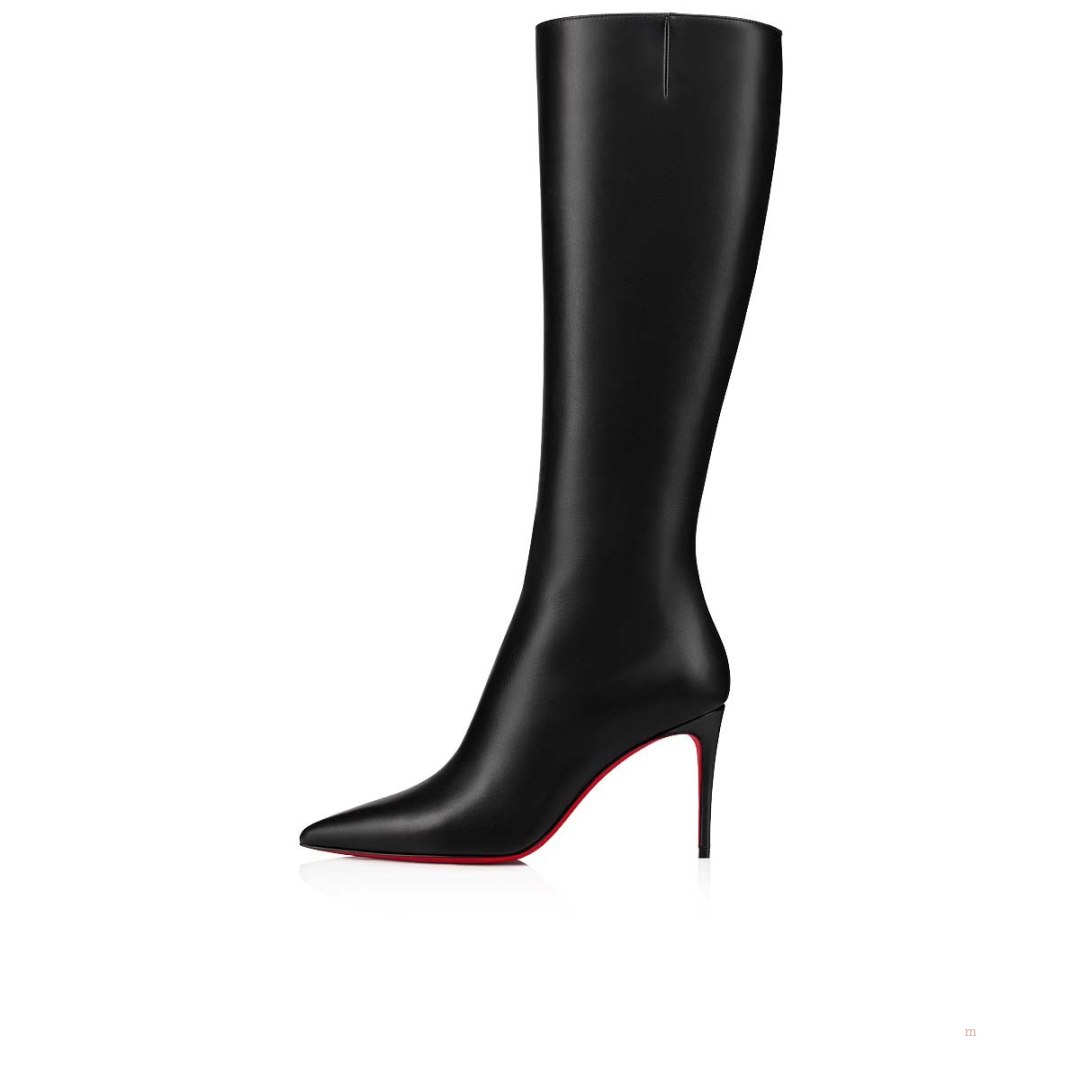 Christian Louboutin Kate Botta Women's Leather Boots Black | LWDSYM798