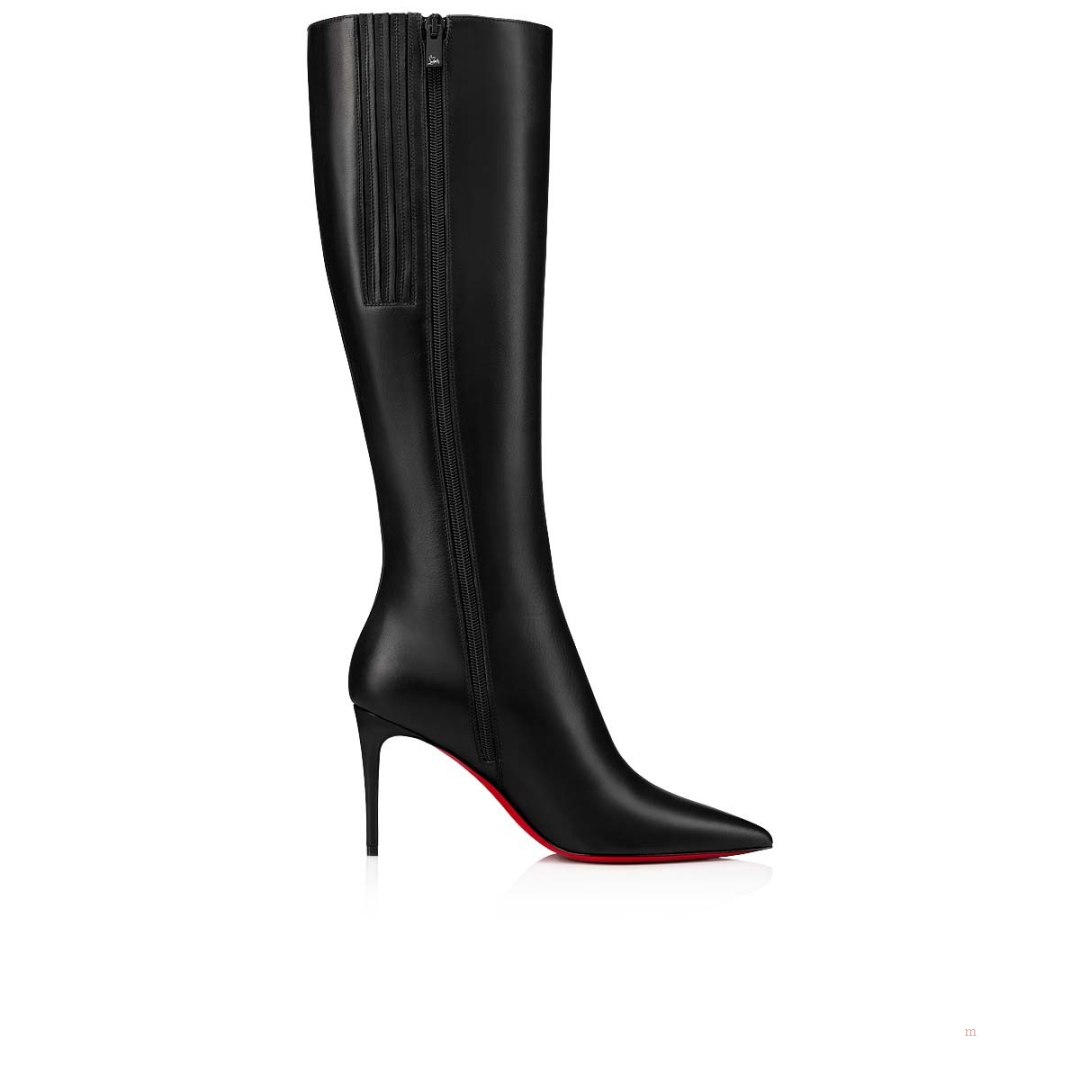 Christian Louboutin Kate Botta Women's Leather Boots Black | LWDSYM798