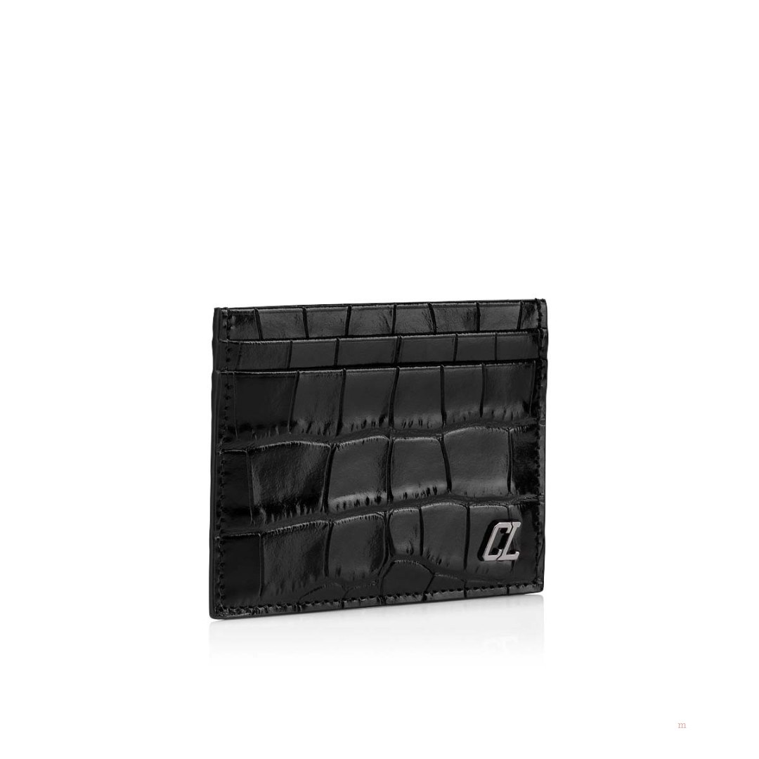 Christian Louboutin Kios Men's Card Holder Black | JTCEAP708