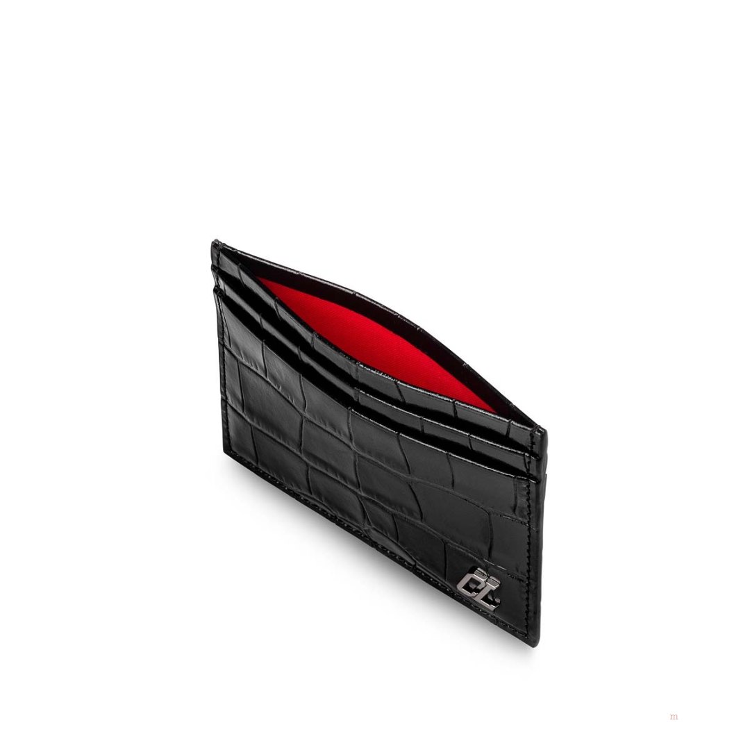 Christian Louboutin Kios Men's Card Holder Black | JTCEAP708