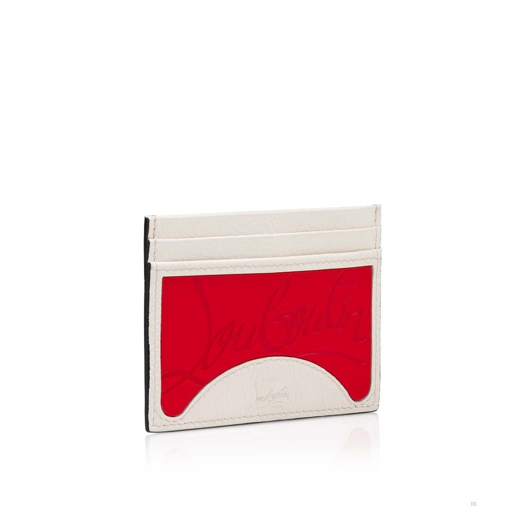 Christian Louboutin Kios card holder Men's Card Holder White | GLASXT035