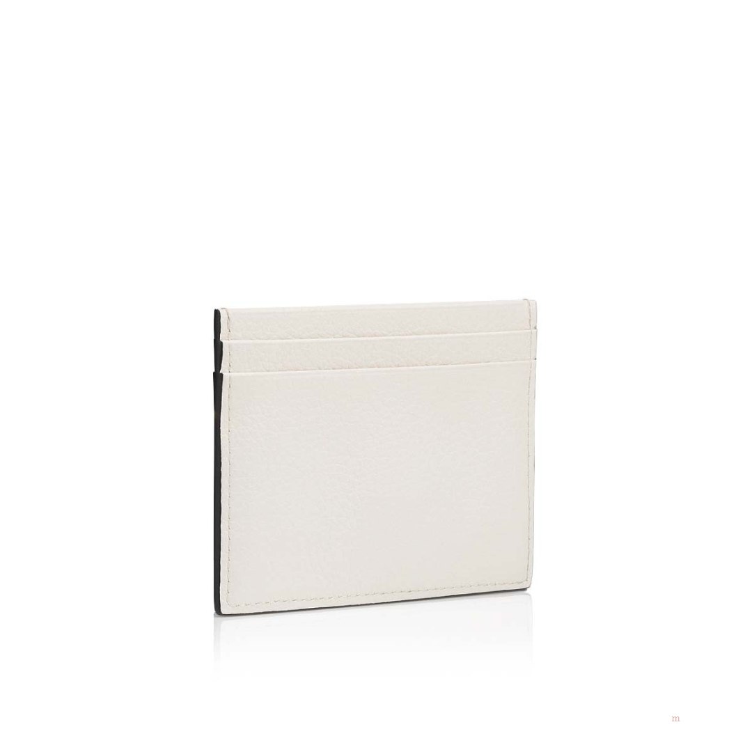 Christian Louboutin Kios card holder Men's Card Holder White | GLASXT035