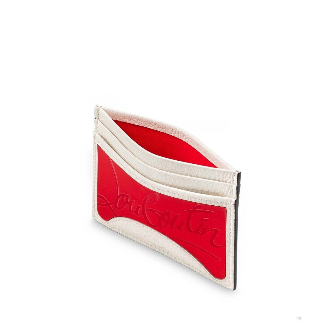 Christian Louboutin Kios card holder Men's Card Holder White | GLASXT035