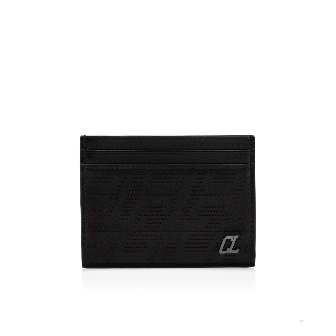 Christian Louboutin Kios card holder Men\'s Card Holder Black | GWDKOC062