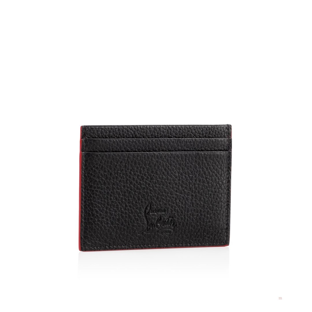 Christian Louboutin Kios card holder Men's Card Holder Black | OUNQBV172