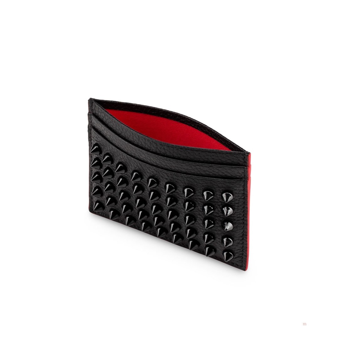 Christian Louboutin Kios card holder Men's Card Holder Black | OUNQBV172