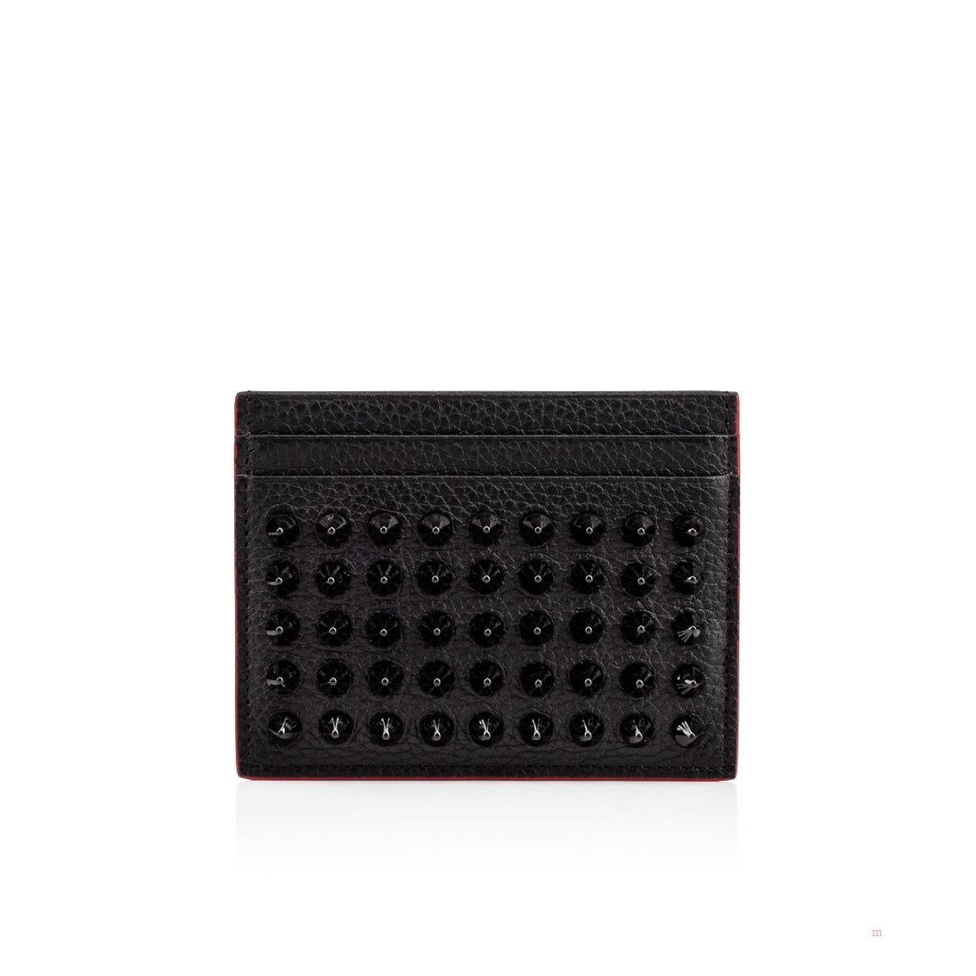 Christian Louboutin Kios card holder Men\'s Card Holder Black | OUNQBV172