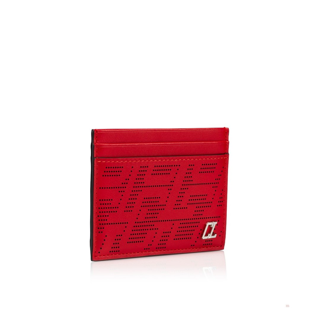 Christian Louboutin Kios card holder Men's Card Holder Red | RCOYDP621