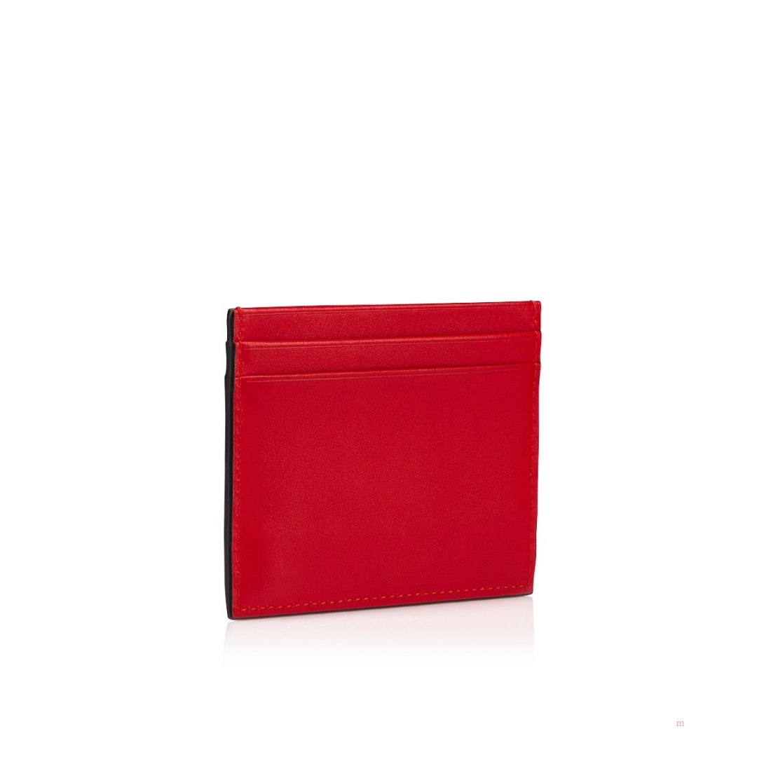 Christian Louboutin Kios card holder Men's Card Holder Red | RCOYDP621