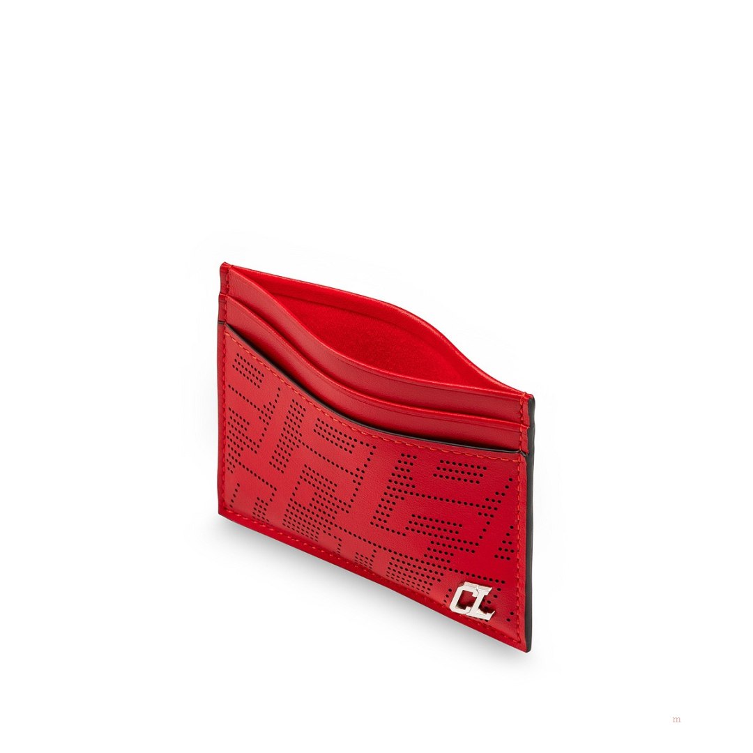 Christian Louboutin Kios card holder Men's Card Holder Red | RCOYDP621