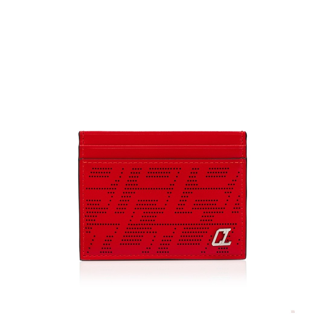 Christian Louboutin Kios card holder Men\'s Card Holder Red | RCOYDP621