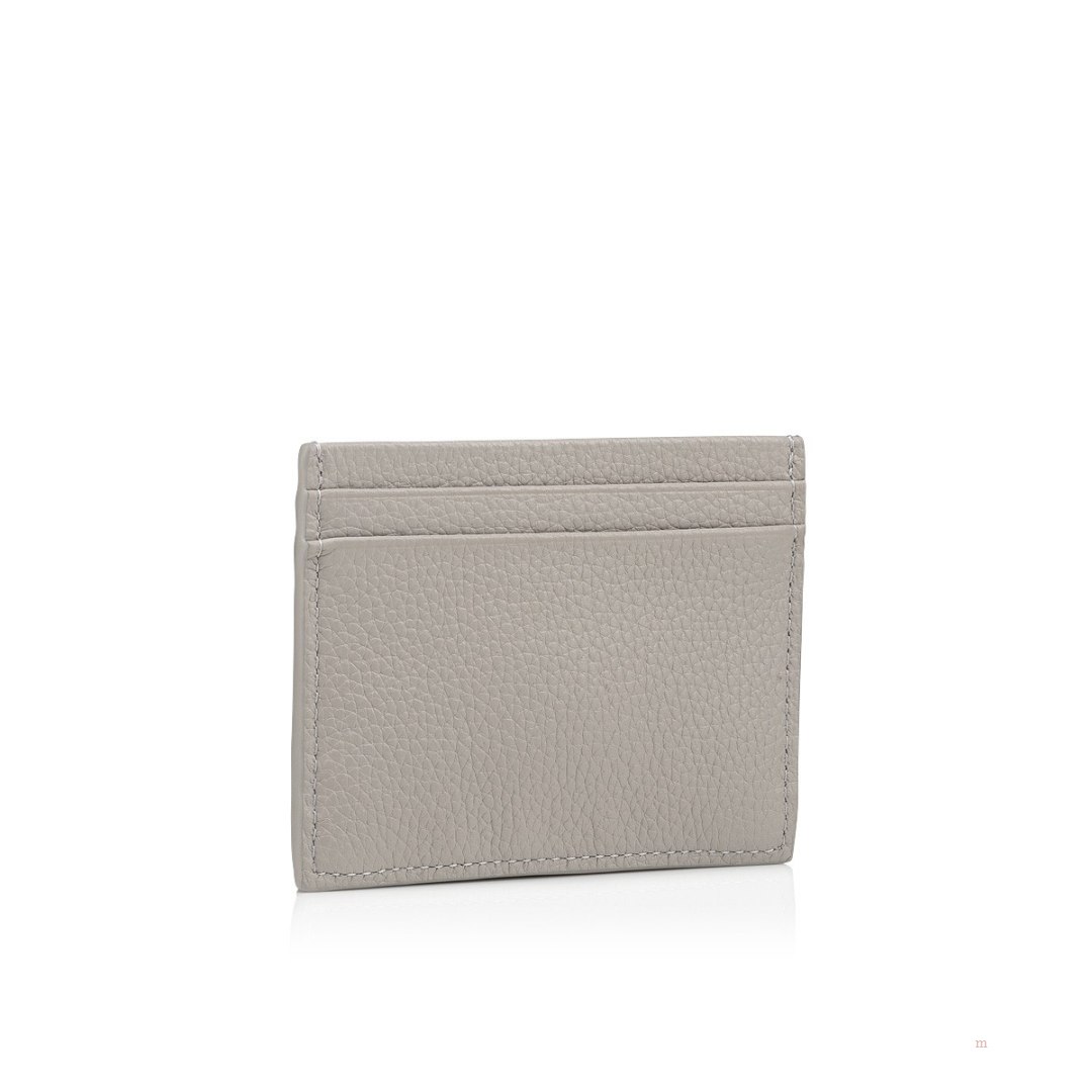 Christian Louboutin Kios card holder Men's Card Holder Grey | XTYUPD279