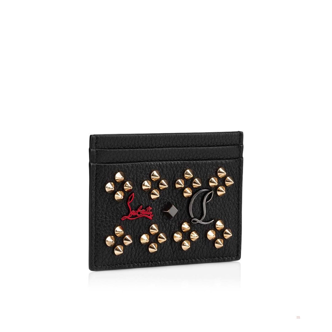 Christian Louboutin Kios card holder Women's Card Holder Black | QFICSD142