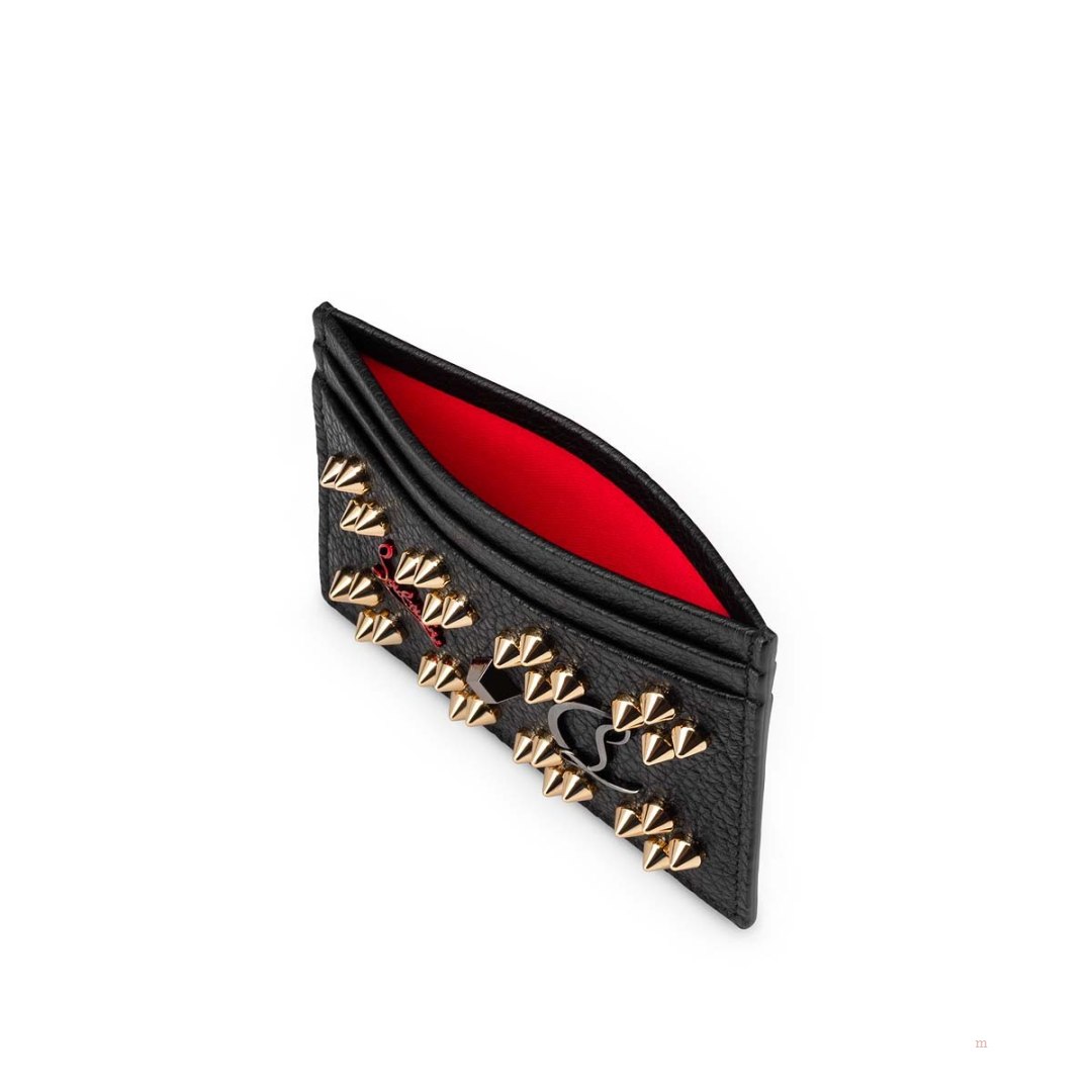 Christian Louboutin Kios card holder Women's Card Holder Black | QFICSD142