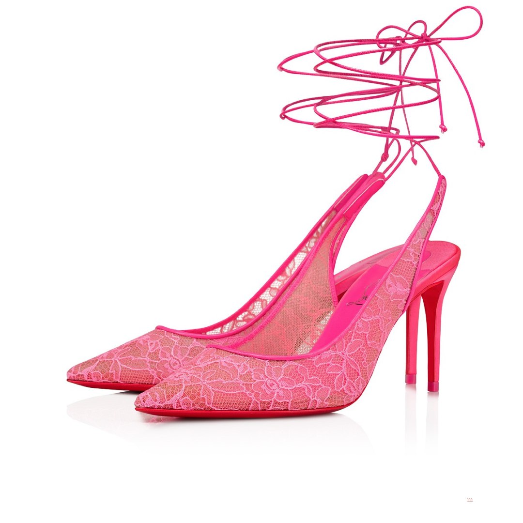 Christian Louboutin Lace Up Kate Women\'s Pumps Pink | ARUQKM569