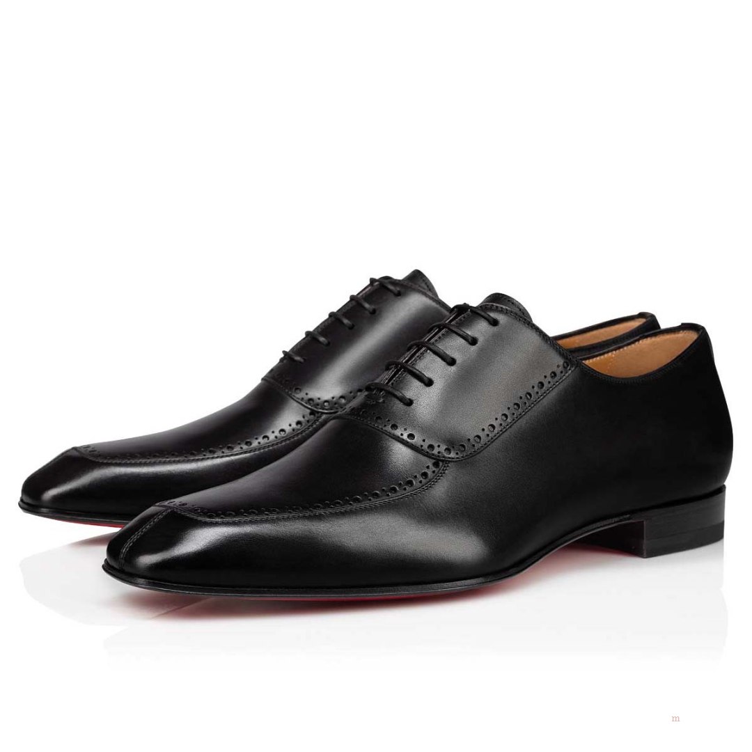 Christian Louboutin Lafitoch Men's Lace Up Shoes Black | XOJIEW624