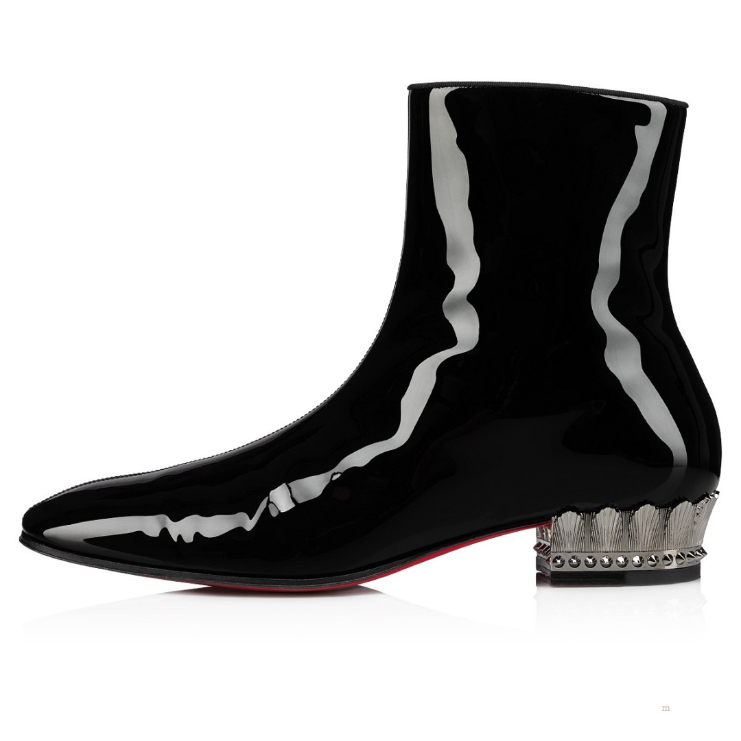 Christian Louboutin Lipsiboot Men's Leather Boots Black | DARNGZ903