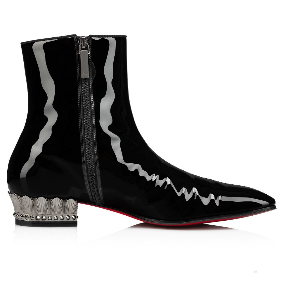 Christian Louboutin Lipsiboot Men's Leather Boots Black | DARNGZ903