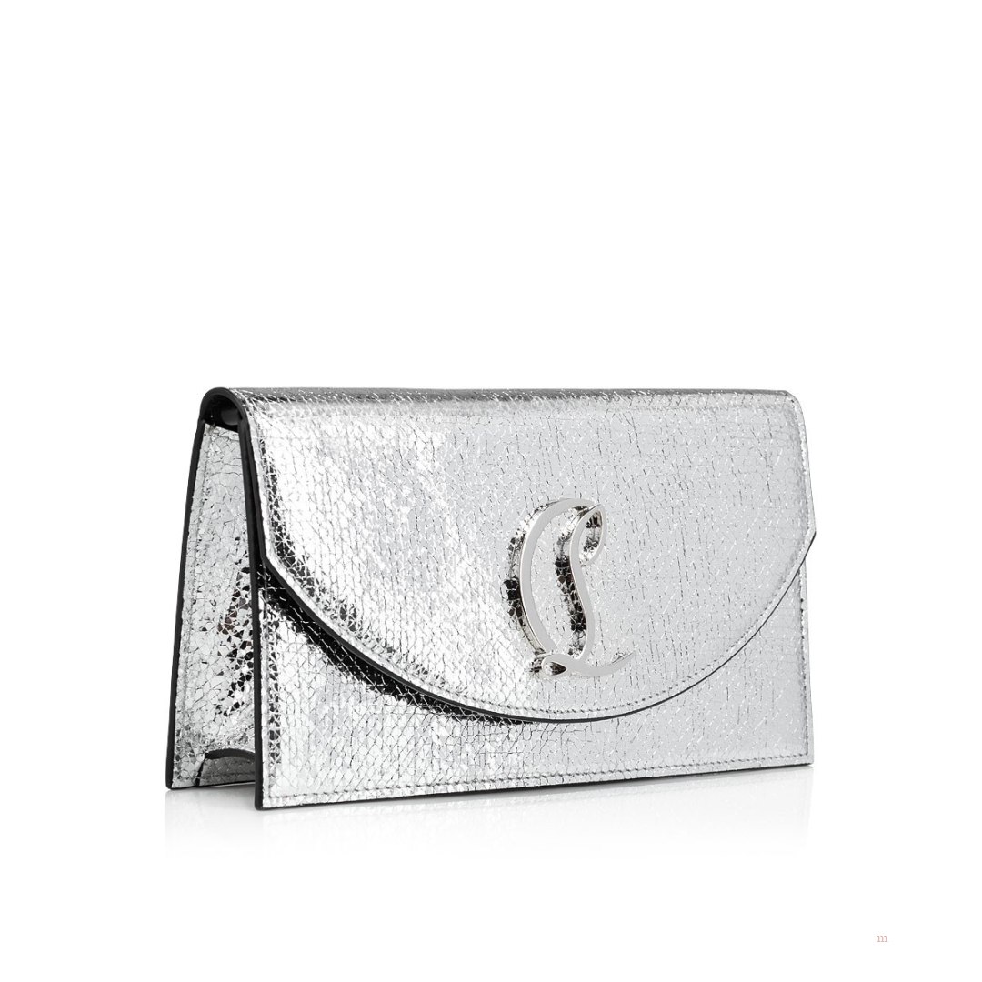 Christian Louboutin Loubi54 Women's Clutch Bag Silver | LEKMPW568