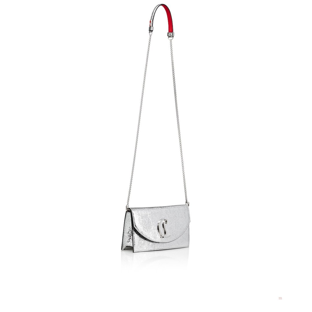 Christian Louboutin Loubi54 Women's Clutch Bag Silver | LEKMPW568