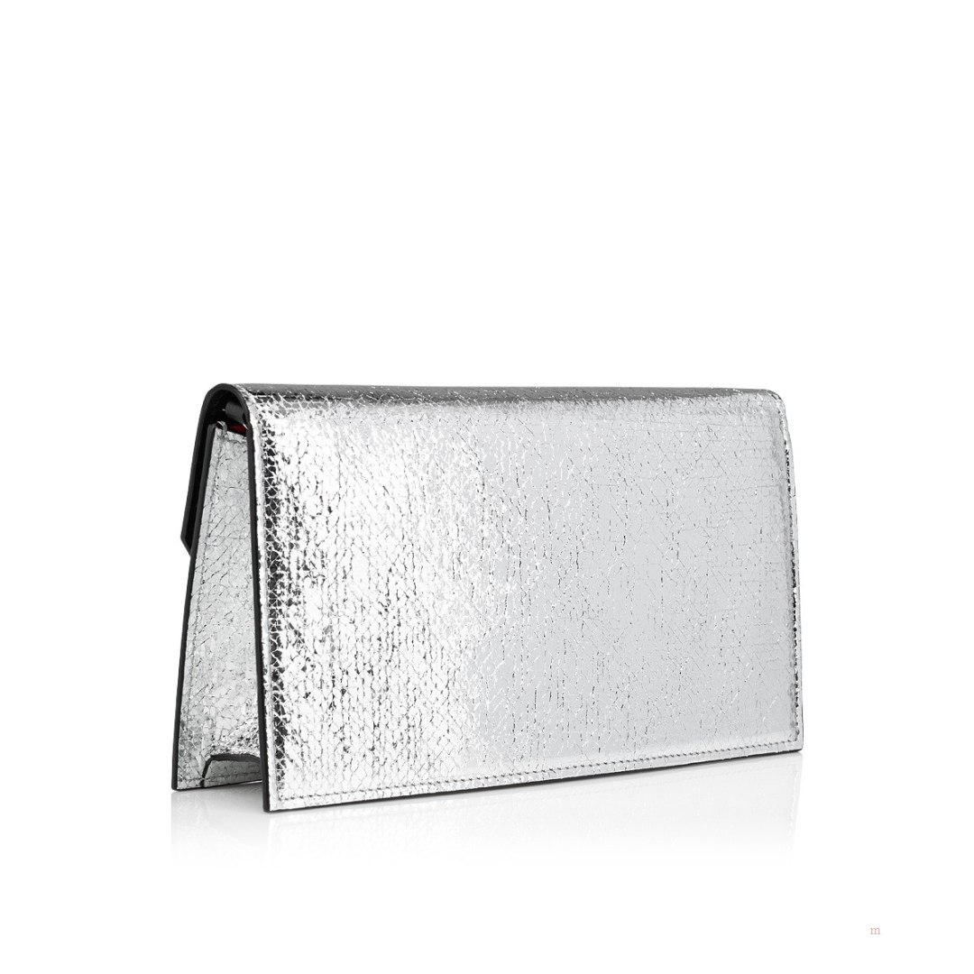 Christian Louboutin Loubi54 Women's Clutch Bag Silver | LEKMPW568