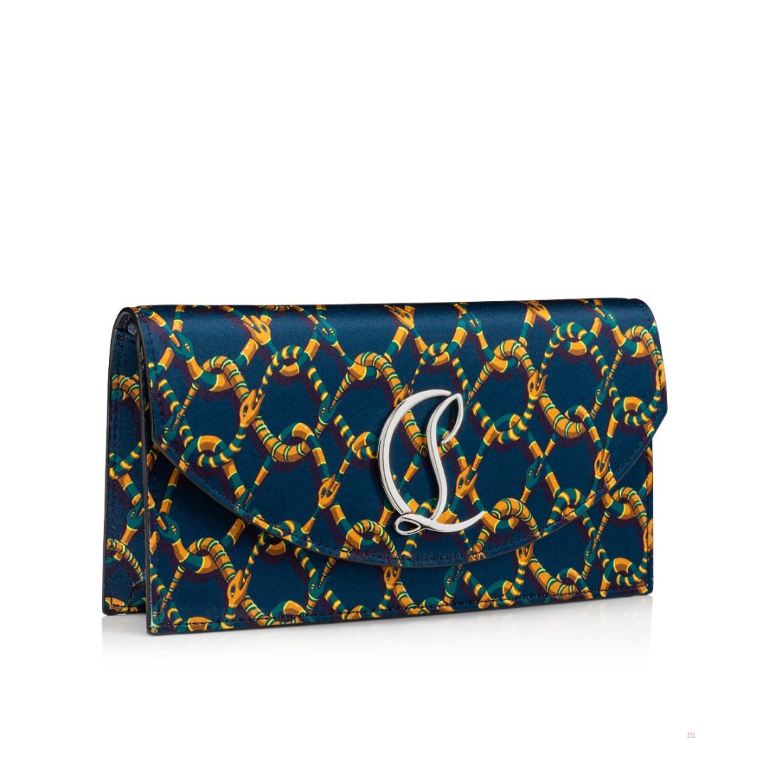 Christian Louboutin Loubi54 Women's Clutch Bag Blue | PRVKQF823