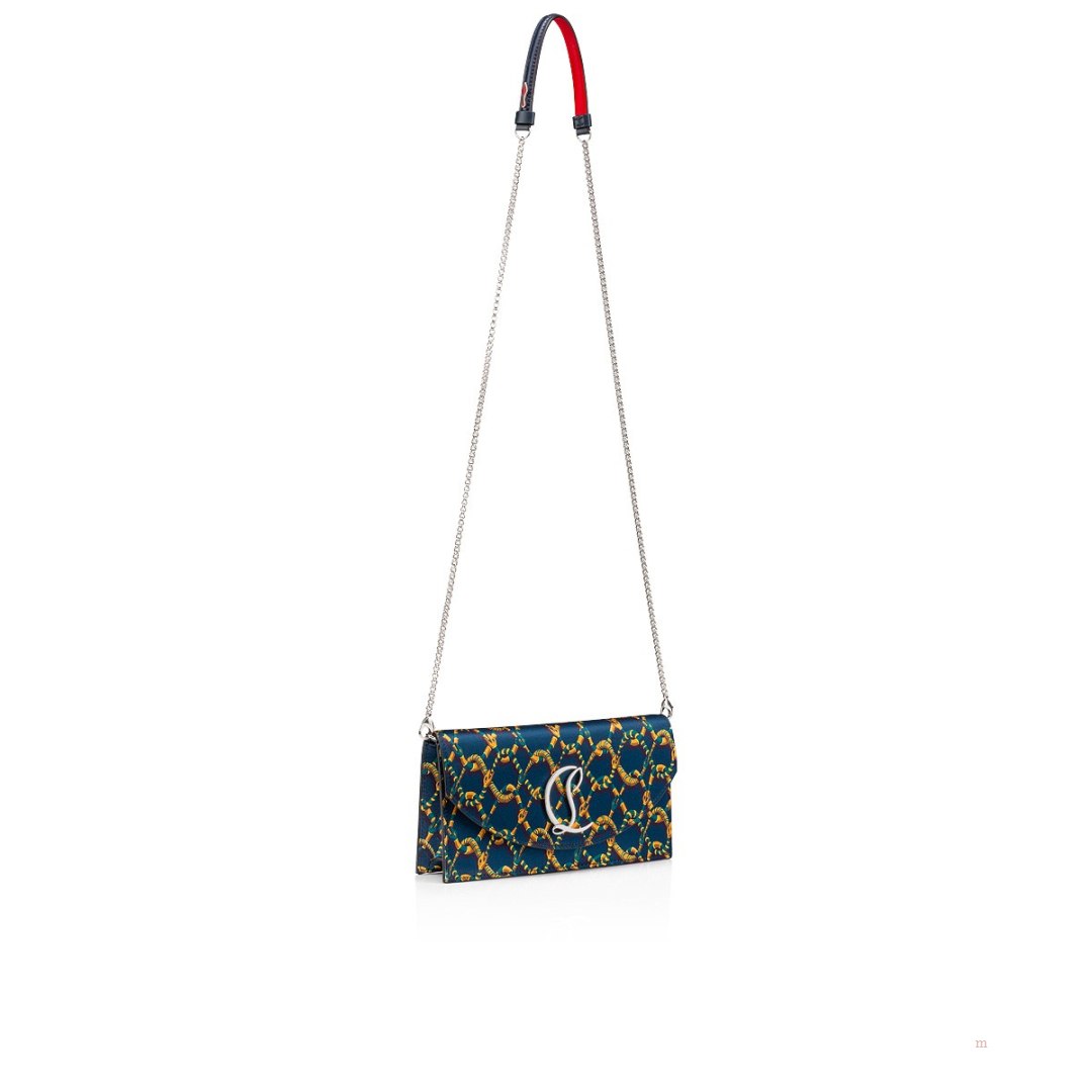 Christian Louboutin Loubi54 Women's Clutch Bag Blue | PRVKQF823