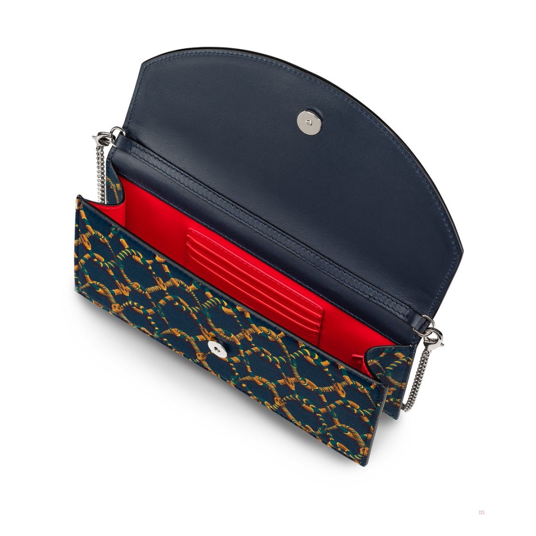 Christian Louboutin Loubi54 Women's Clutch Bag Blue | PRVKQF823