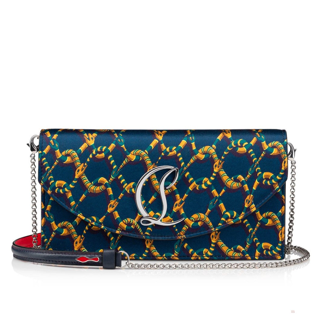 Christian Louboutin Loubi54 Women\'s Clutch Bag Blue | PRVKQF823