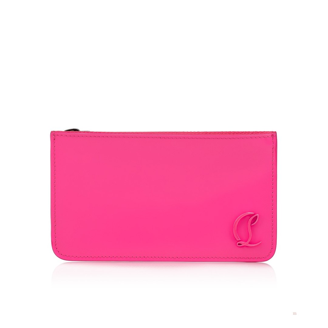 Christian Louboutin Loubi54 card holder Women's Card Holder Pink | RFMYHS821