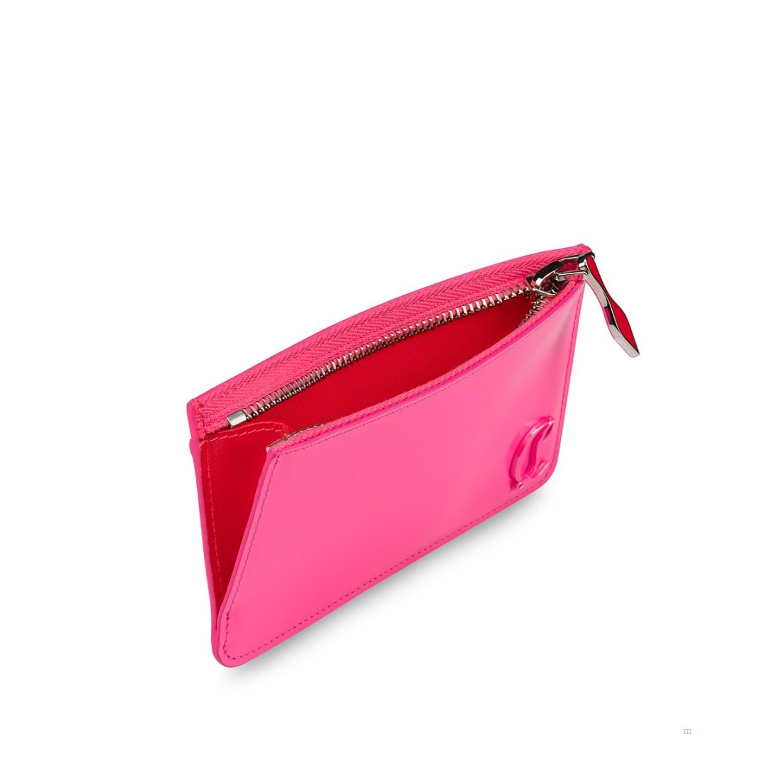 Christian Louboutin Loubi54 card holder Women's Card Holder Pink | RFMYHS821