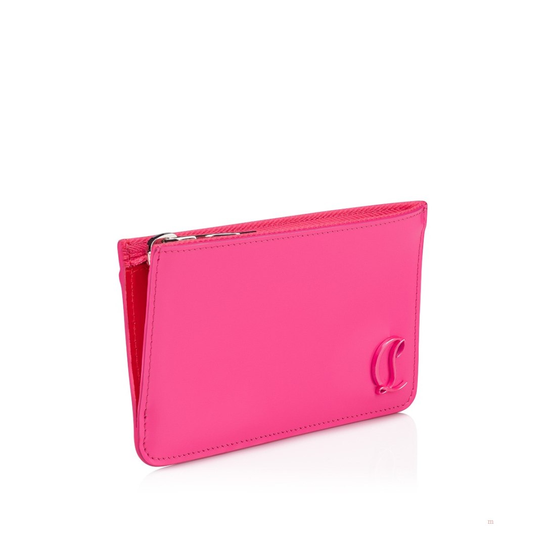 Christian Louboutin Loubi54 card holder Women's Card Holder Pink | RFMYHS821