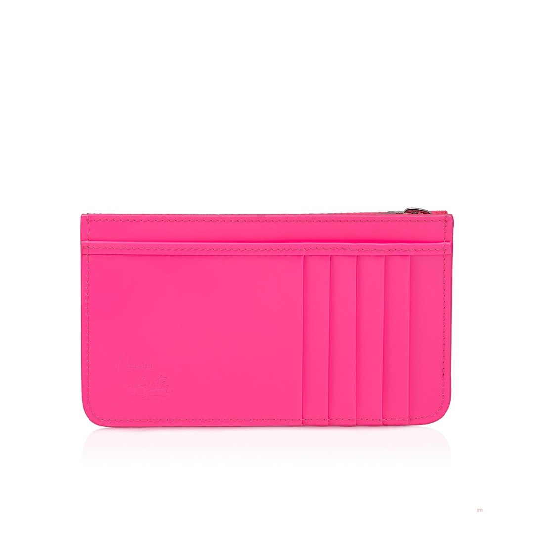 Christian Louboutin Loubi54 card holder Women's Card Holder Pink | RFMYHS821