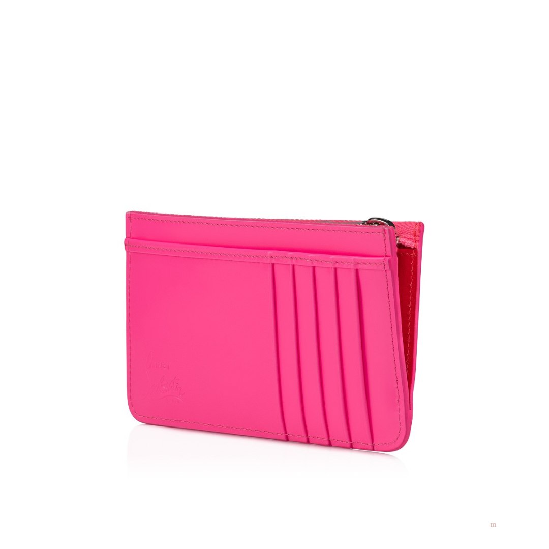 Christian Louboutin Loubi54 card holder Women's Card Holder Pink | RFMYHS821