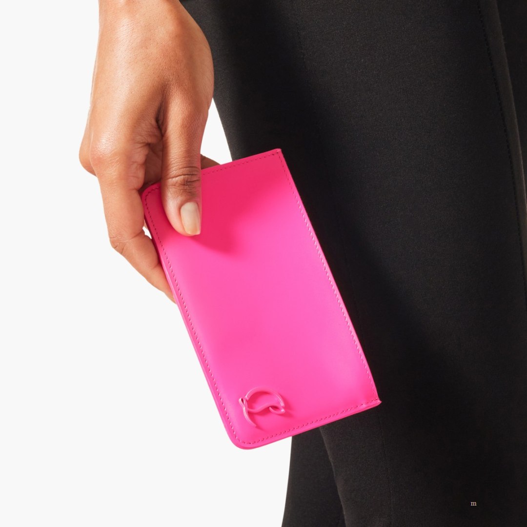 Christian Louboutin Loubi54 card holder Women\'s Card Holder Pink | RFMYHS821